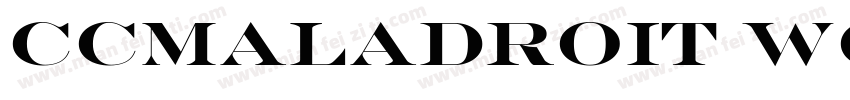 CCMaladroit W05 Bold字体转换